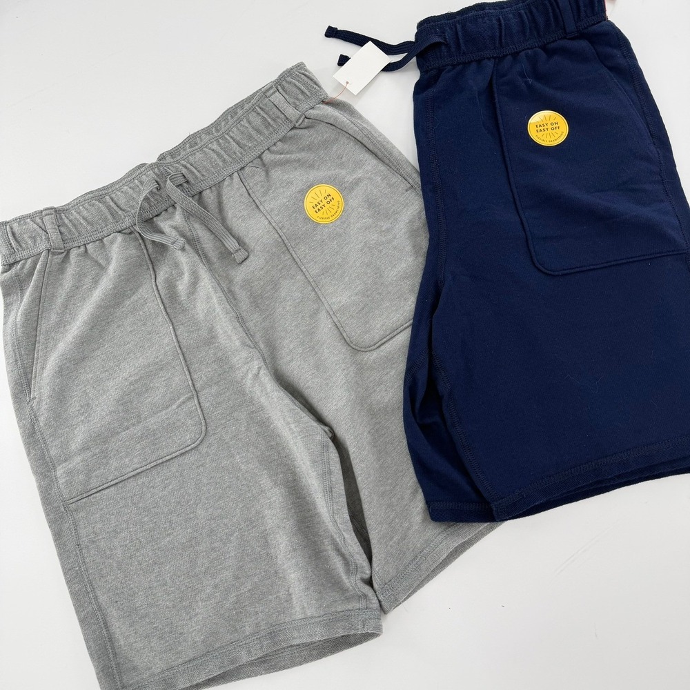 Cat & Jack Adaptive Sensory Shorts Modern Kids XL 14 Navy Gray 2 Pack New Tags